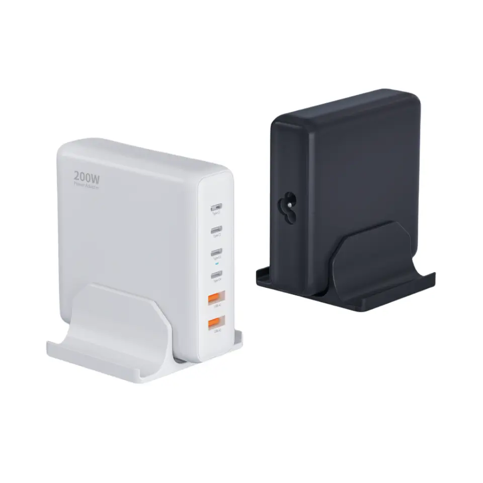 شارژر PD رومیزی 200 واتی با 6 درگاه نوع C