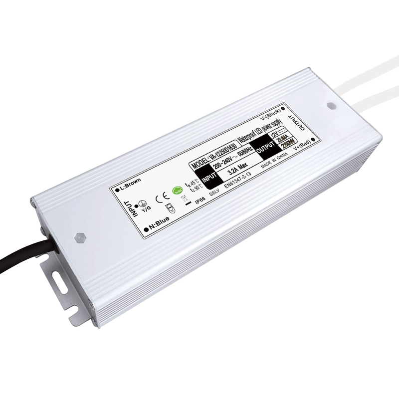 درایور LED ضد آب با ولتاژ ثابت 250 وات