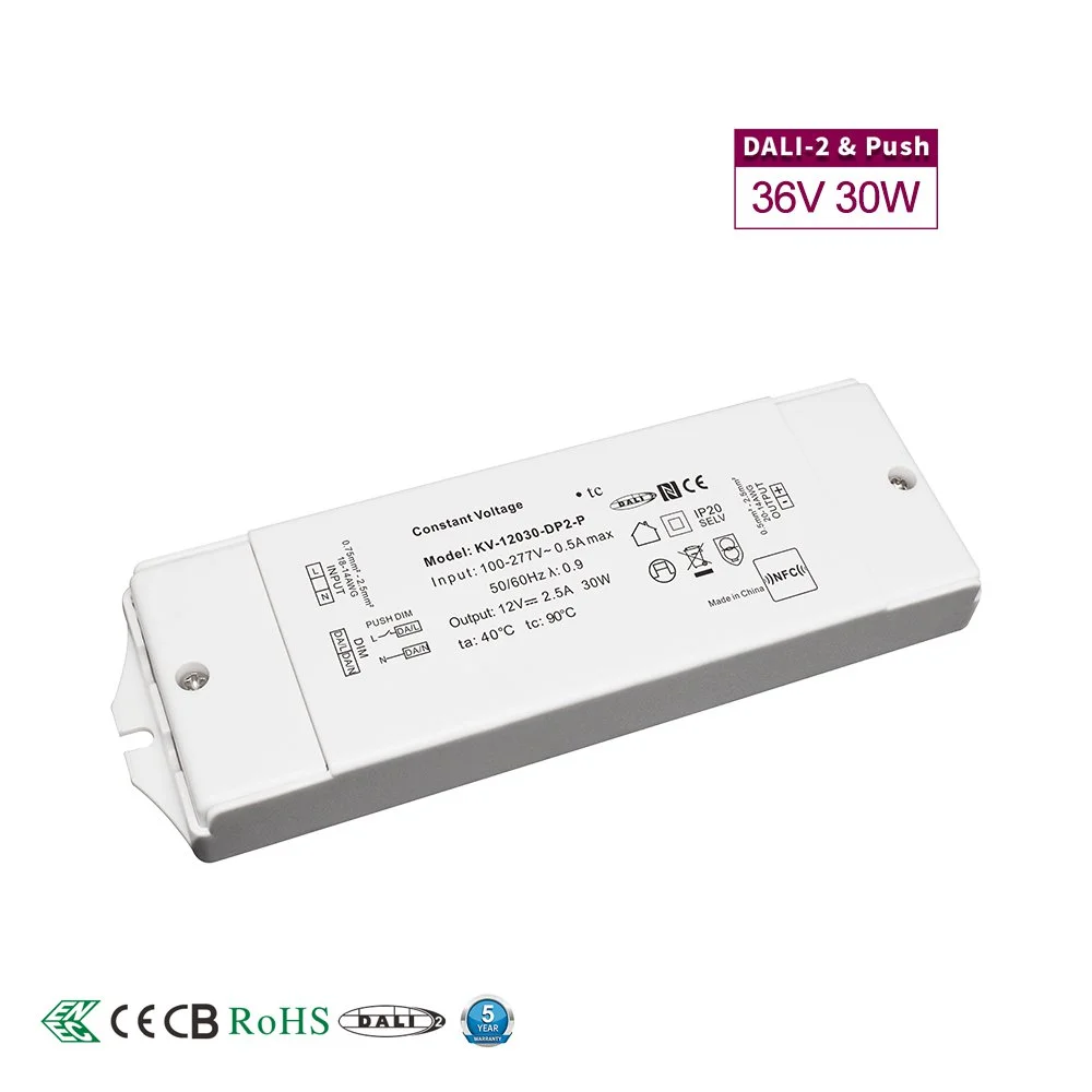 درایور LED با ولتاژ ثابت 30 وات DALI