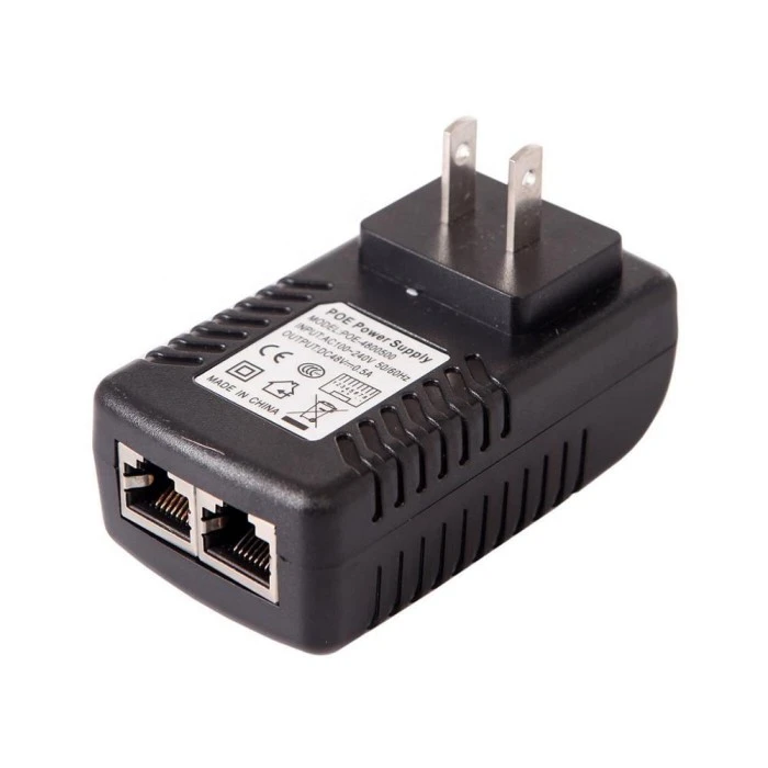 آداپتور اترنت انژکتور POE 48 ولت 0.5 آمپر دوشاخه دیواری