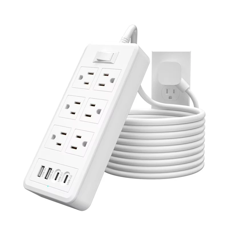 6 خروجی 4 پورت USB نوار برق ایالات متحده