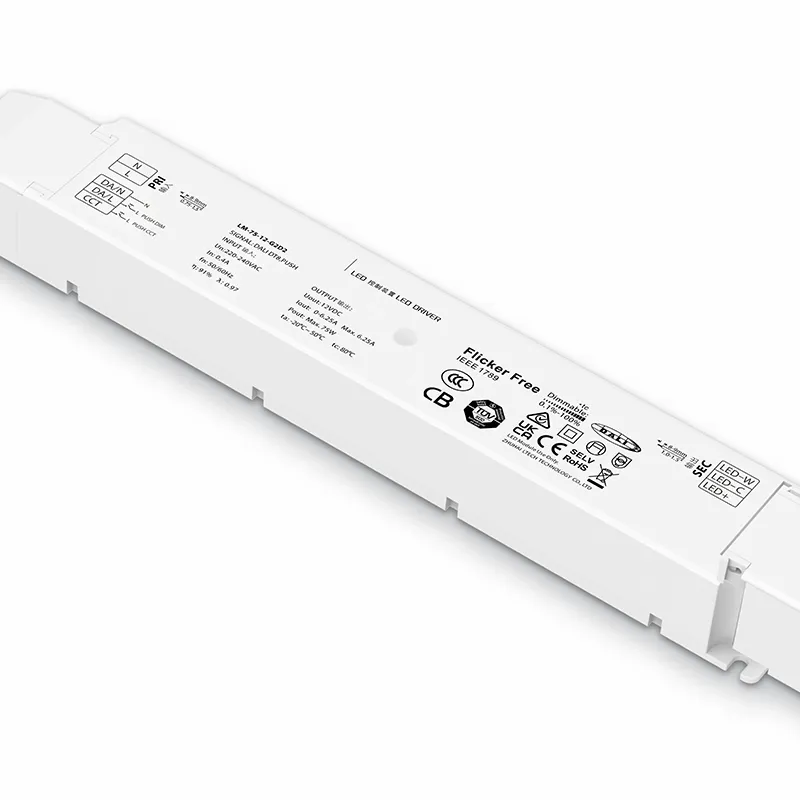درایور LED با ولتاژ ثابت 75 وات 12 ولت DALI