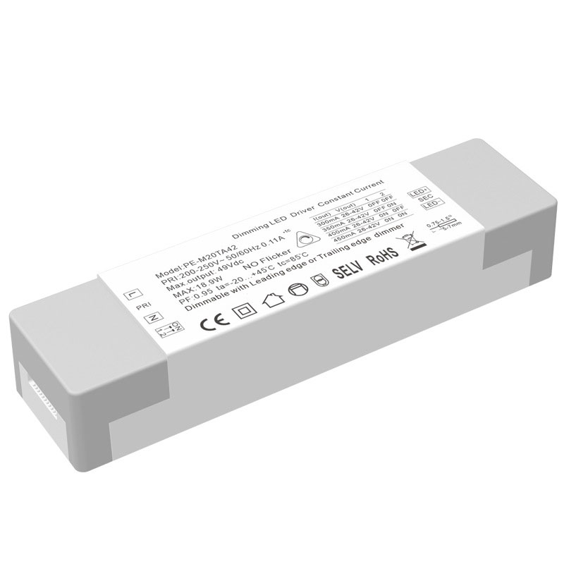 درایور LED با جریان ثابت 20 واتی Triac Dimmable