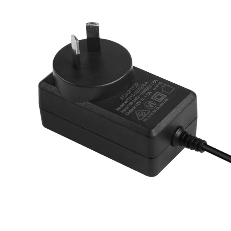 AU انگلستان ایالات متحده اتحادیه اروپا AC PLUG 12W آداپتور برق