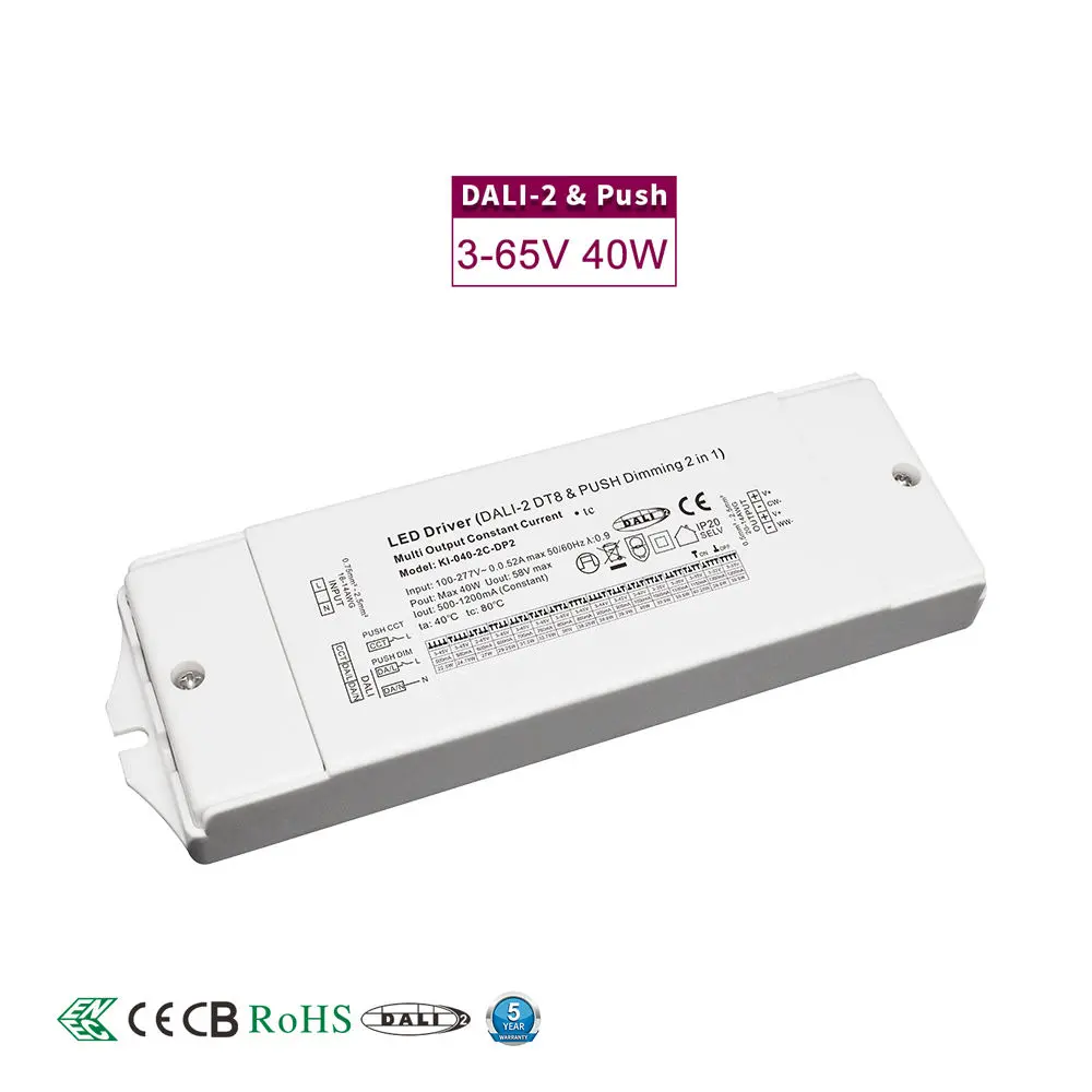 DALI جریان ثابت CCT Dimming LED Driver
